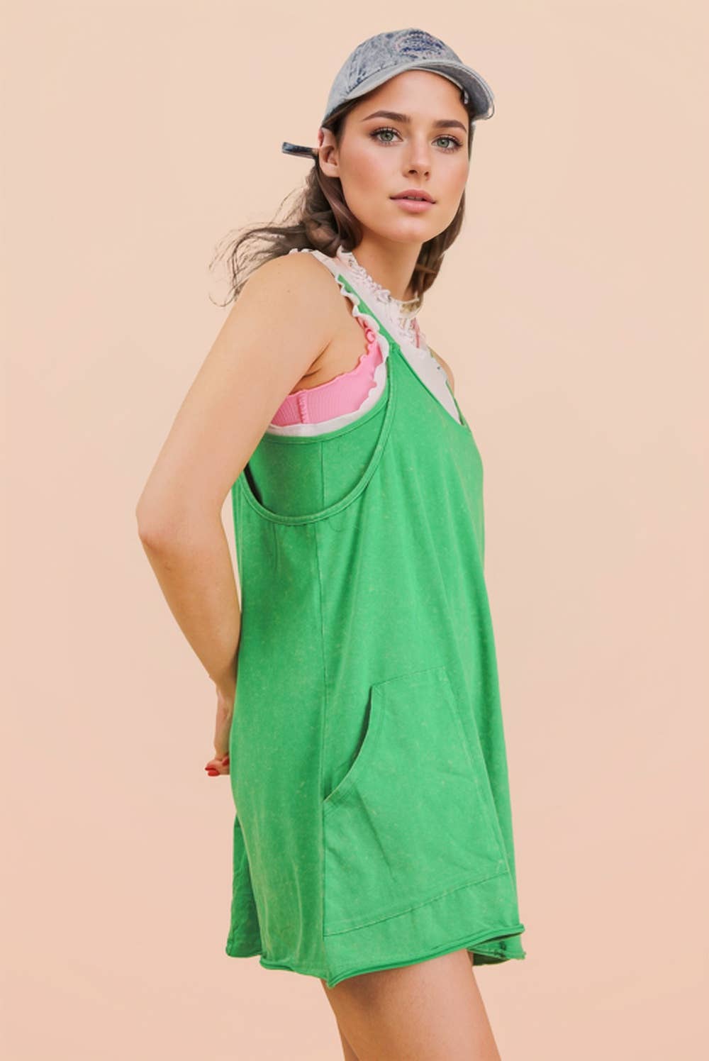 VERY J Mineral Washed Sporty Dress