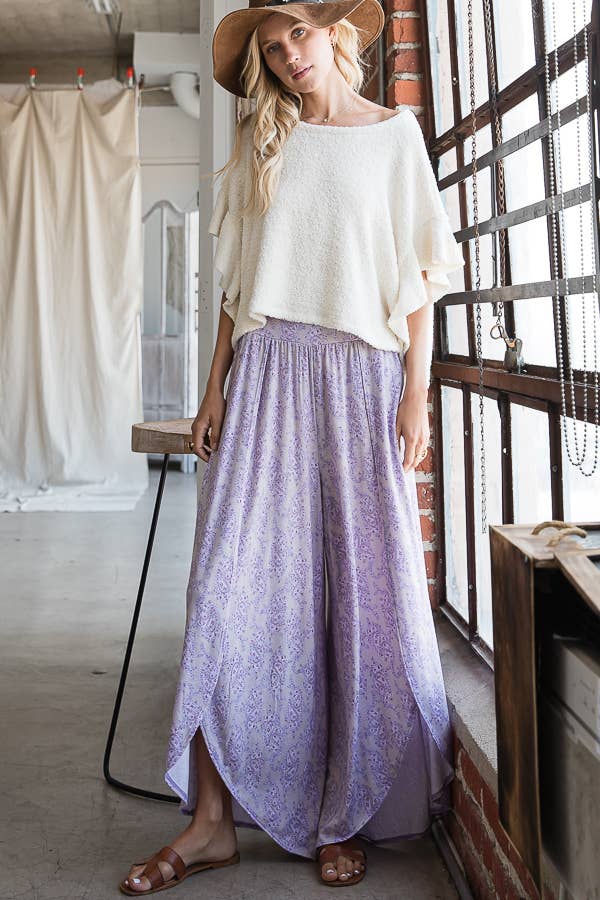 Bucketlist Floral Lavender Pants