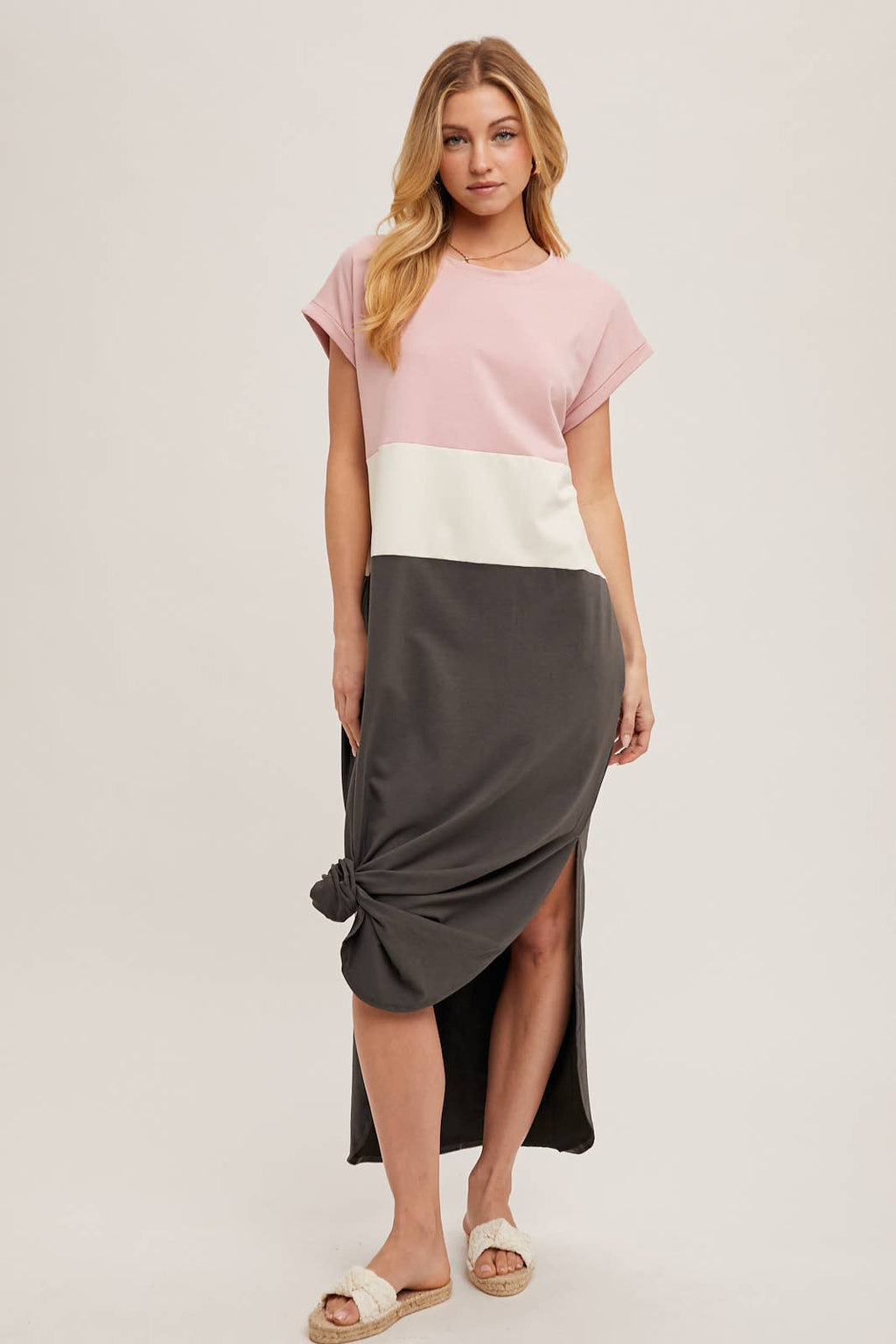 Bluivy Color Block Maxi Dress