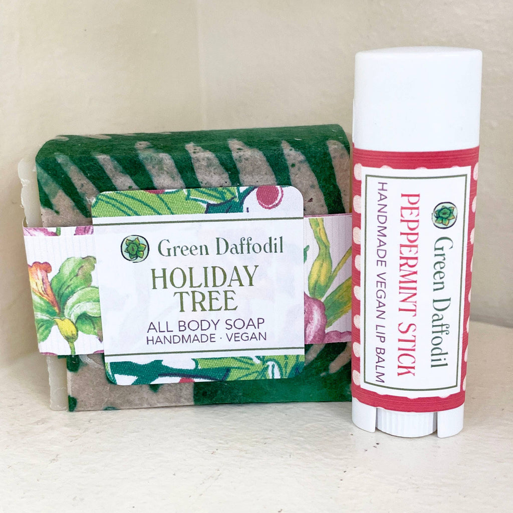 Holiday Tree Soap & Lip Balm Gift Set