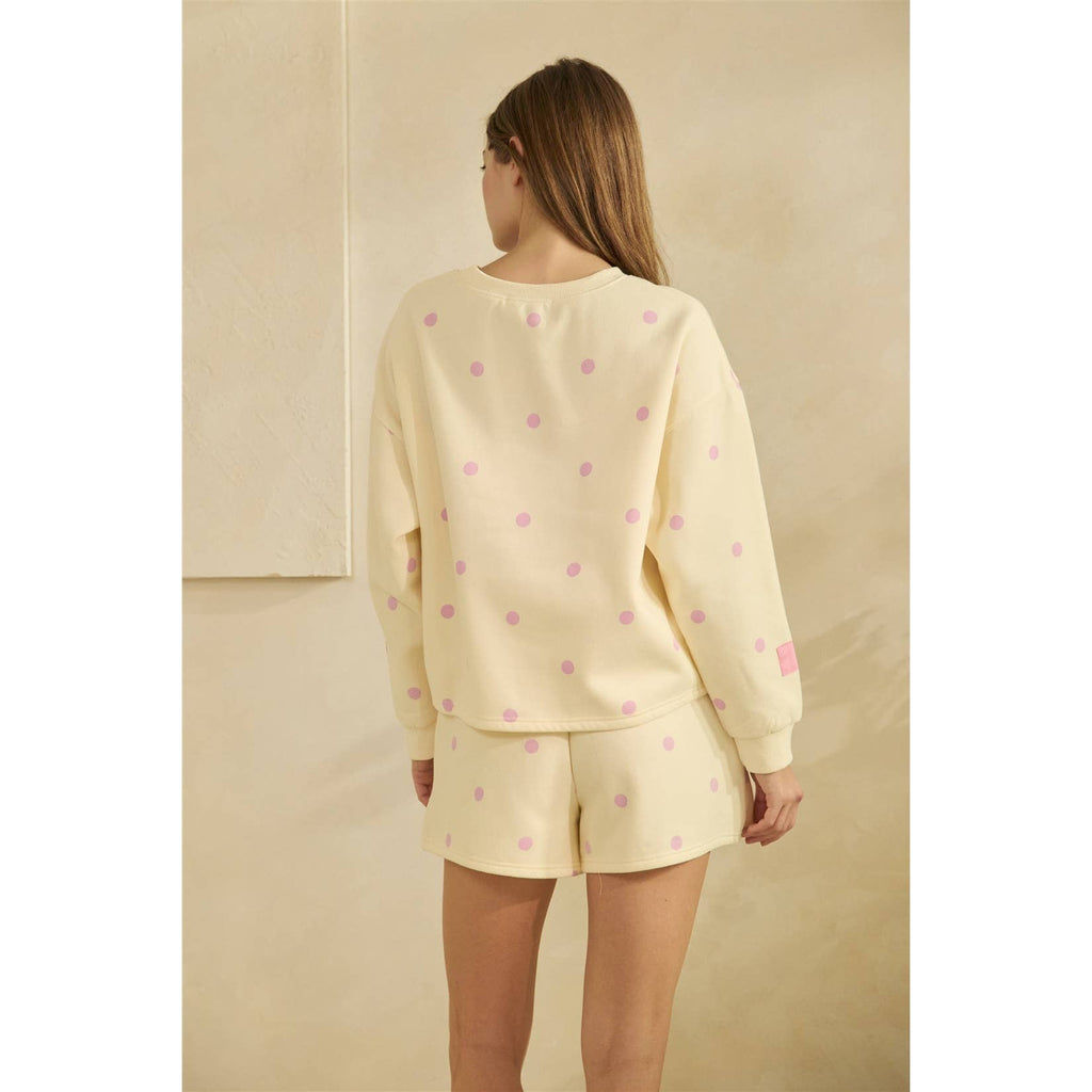 Veveret Polka Dot Lounge Shorts