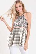 7th Ray Leopard Halter Top