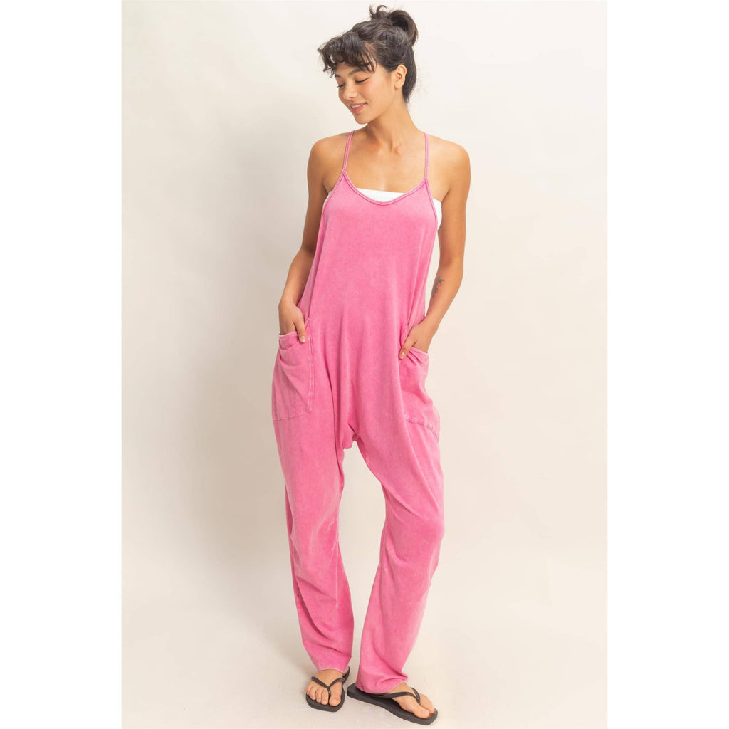 Double Zero Mineral Wash Jumpsuit