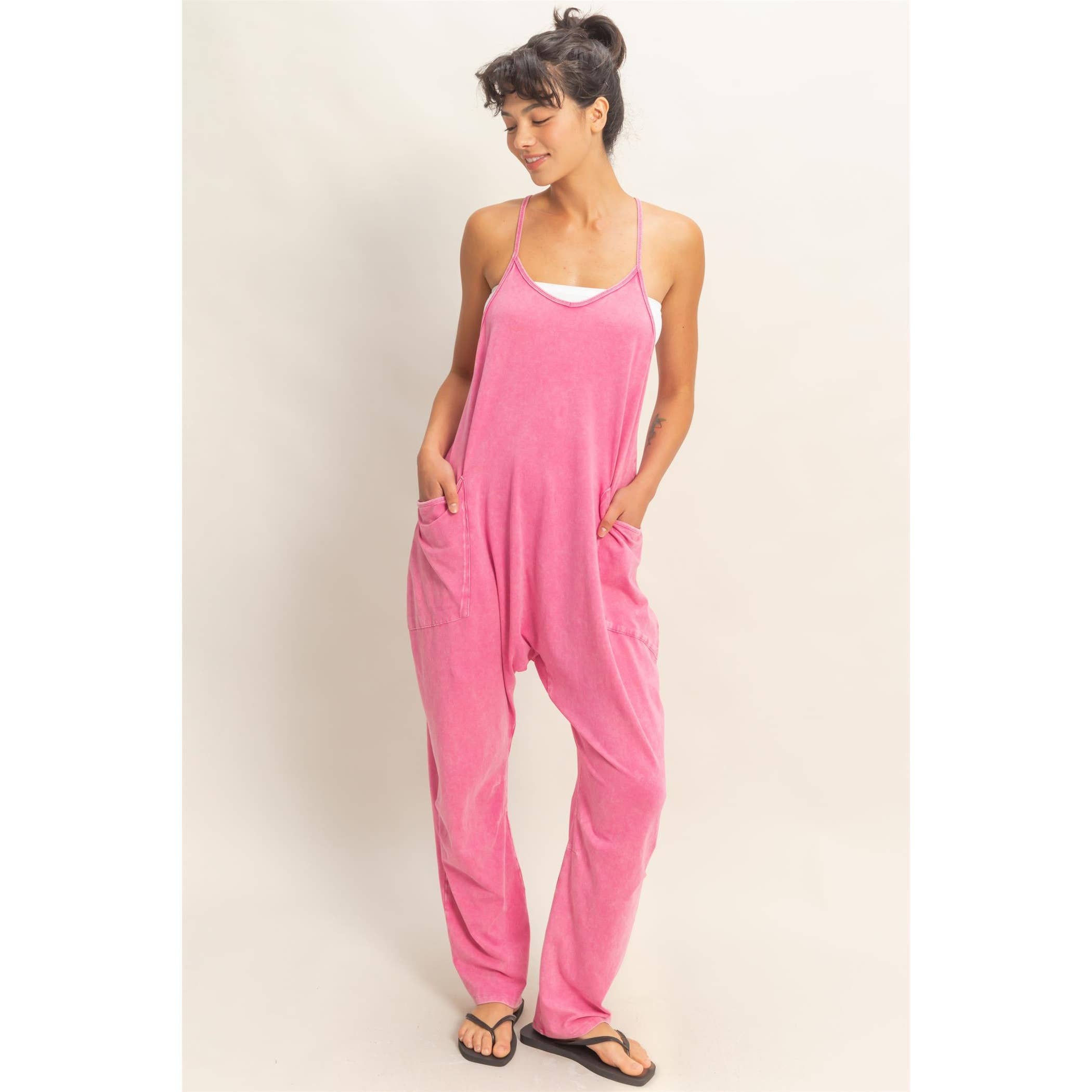Double Zero Mineral Wash Jumpsuit