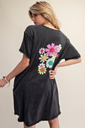 PLUS Easel Floral Smiley Dress