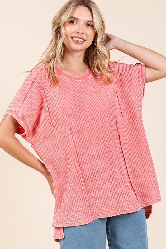 Mitto Shop Mineral Wash Waffle Top