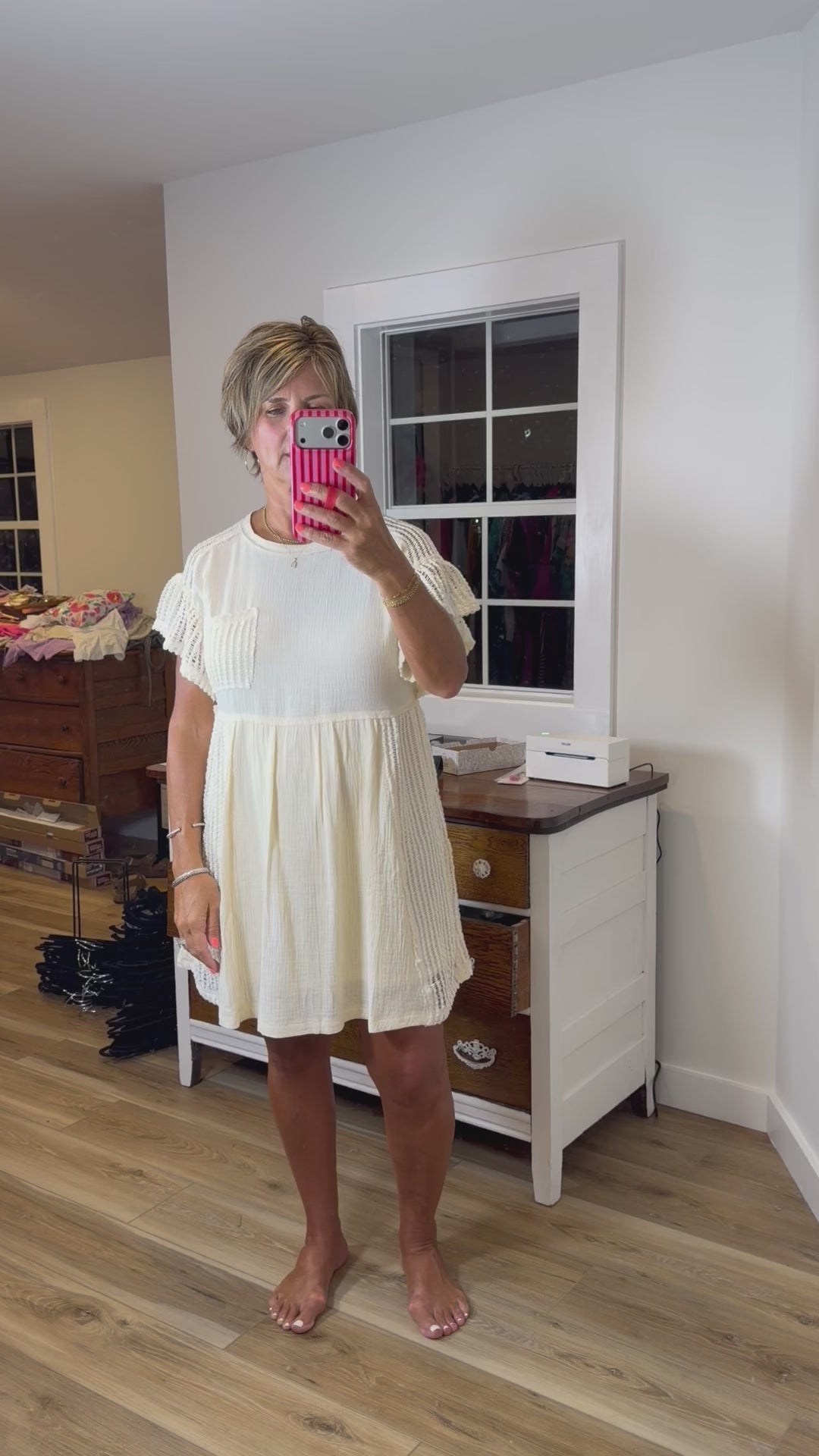 VERY J Waffle Knit Dress
