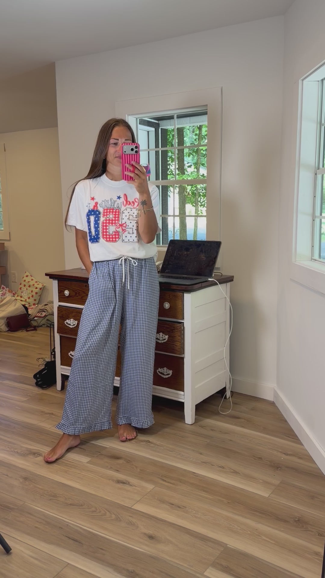Sewn & Seen Gingham Pants