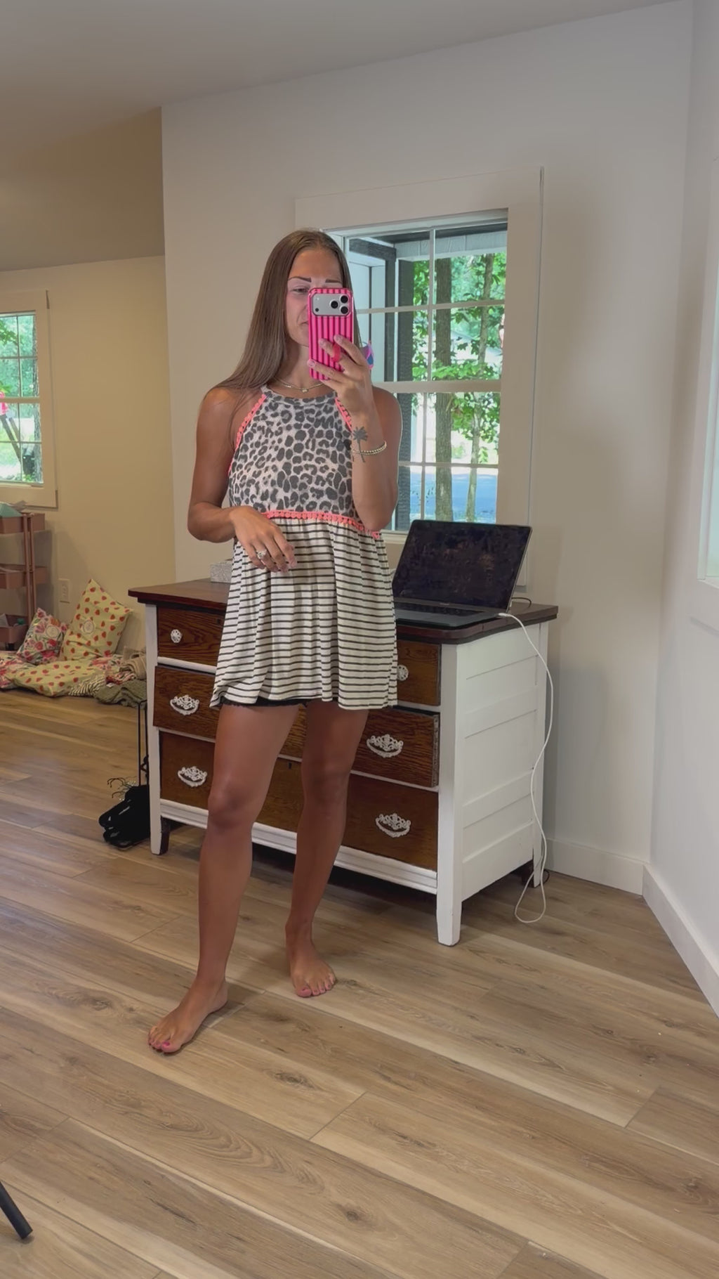 7th Ray Leopard Halter Top