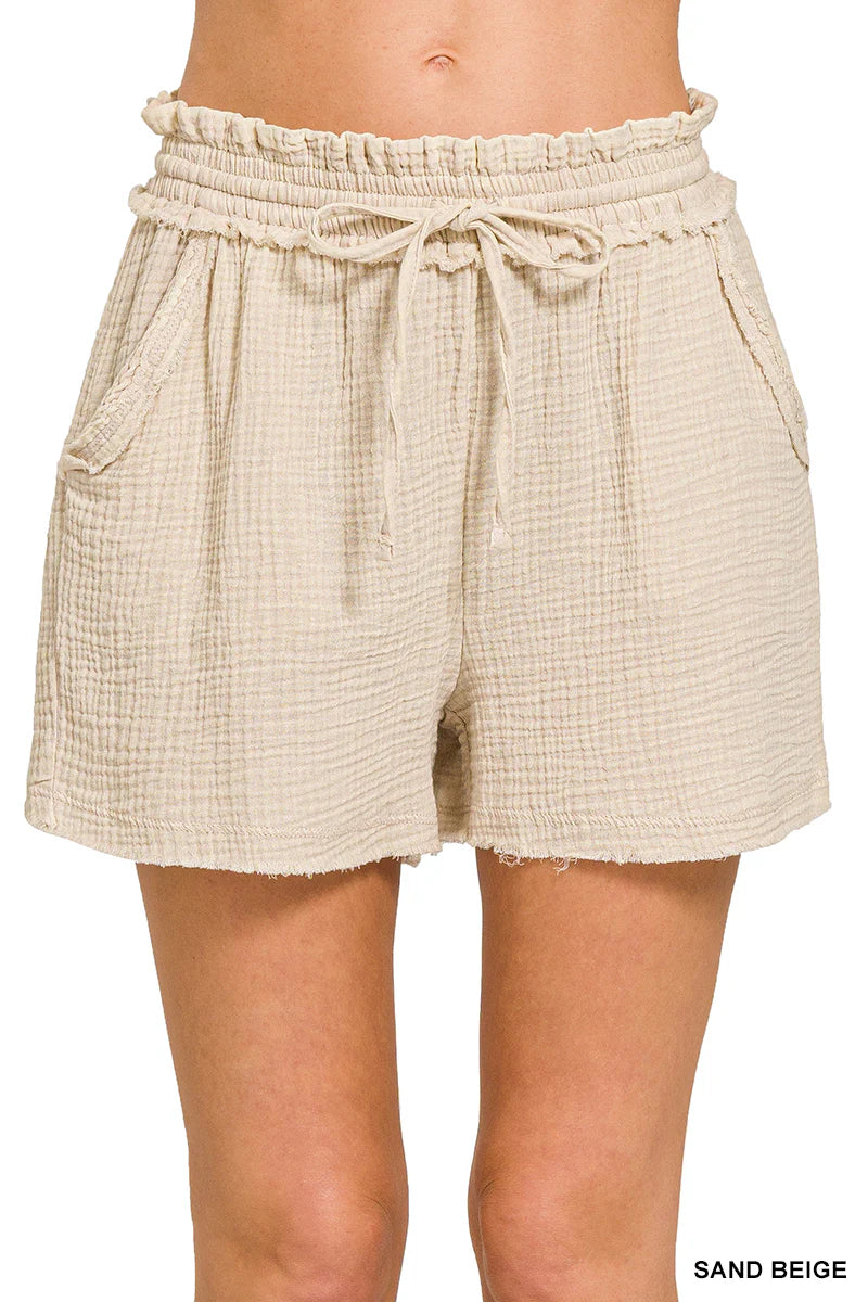 Zenana Gauze Short