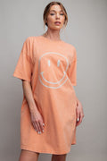 EASEL Smiley T-Shirt Dress